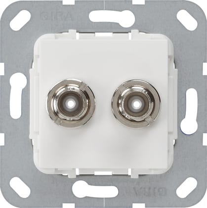 GIRA - GGI563003 BNC 2f Crimpanschluss Einsatz Reinweiss