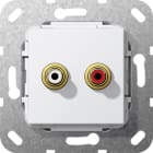 GIRA GGI563203 C-Audio Lotanschl. Einsatz Reinweiss