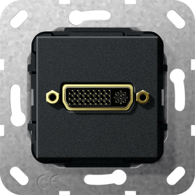 GIRA - GIR564410 DVI (24+5) Kpl. Einsatz Schwarz m