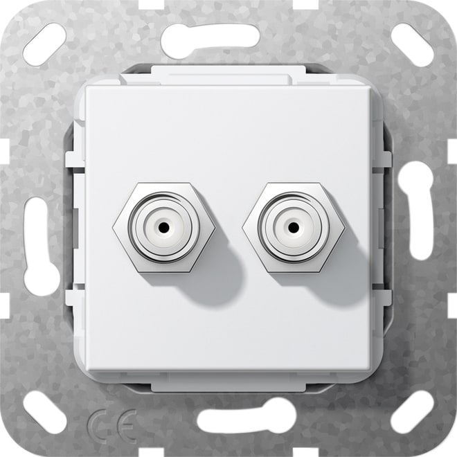 GIRA - GIR565103 SAT PRESA F 2X GENDER CHANGER MODULO BNC