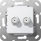 GIRA - GIR565103 SAT PRESA F 2X GENDER CHANGER MODULO BNC