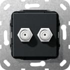 GIRA - GIR565110 SAT PRESA F 2X GENDER CHANGER MODULO NER