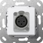 GIRA GGI566703 XLR-Buchse D-Serie Einsatz Reinweiss