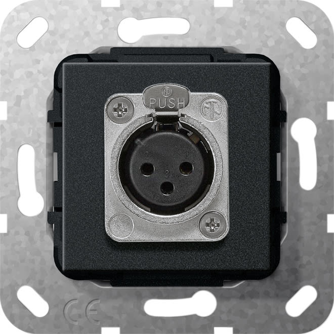 GIRA - GIR566710 PRESA XLR SERIE D MODULO NERO O