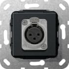 GIRA GGI566710 XLR-Buchse D-Serie Einsatz Schwarz m