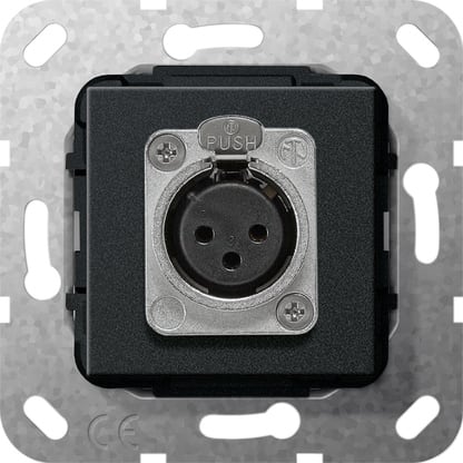 GIRA - GGI566710 XLR-Buchse D-Serie Einsatz Schwarz m