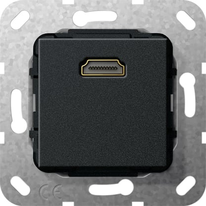 GIRA - GGI566910 HDMI Kpl. Einsatz Schwarz m