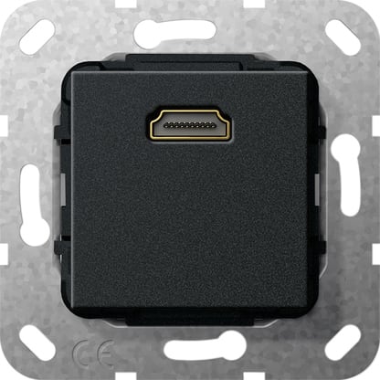 GIRA - GGI567010 HDMI K-Peitsche Einsatz Schwarz m