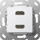 GIRA - GIR567103 HDMI 2f Kpl. Einsatz Reinweiss