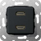 GIRA - GIR567210 HDMI 2X CAVO MULTICON. MODULO NERO O