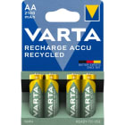 VARTA CONSUMER BATT VAT56816101404 AA RECHARGE ACCU RECYCLED X4 (2.100 MAH)