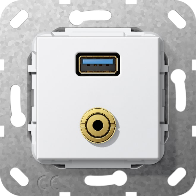GIRA - GIR568603 USB 3.0 A M-Klinke Kpl. K-Peitsche Einsa