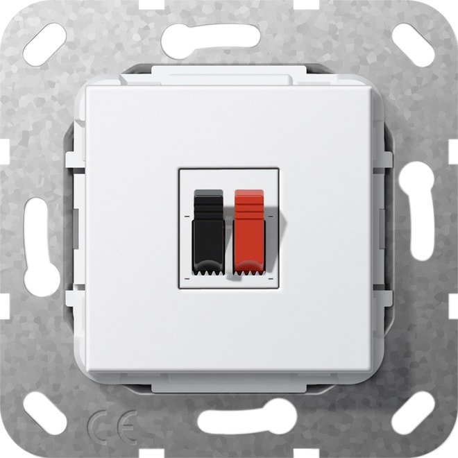 GIRA GIR569203 Lautsprecheranschluss 1f Einsatz Reinwei