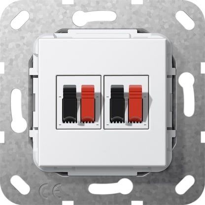 GIRA - GGI569303 Lautsprecheranschluss 2f Einsatz Reinwei