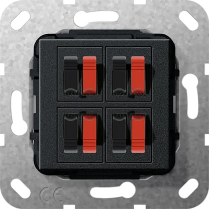 GIRA - GGI569410 COLLEGAM.ALTOPARL. 4-M MODULO NERO O