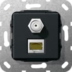 GIRA GGI569710 MJ RJ45 Cat.6A 10 Gbit SAT-F-Buchse Kpl.