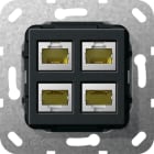 GIRA GGI569810 MJ RJ45 CAT.6A 10 GB 4X GENDER CH. MODUL