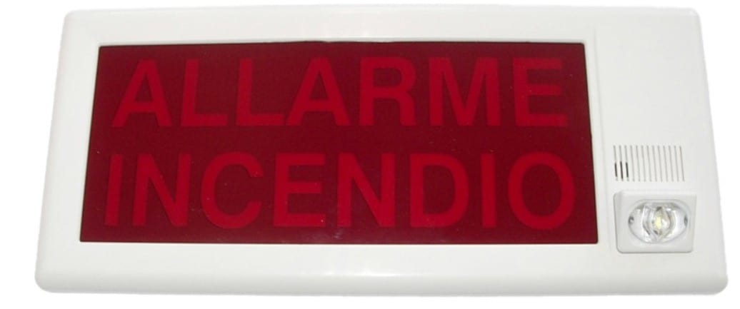BENTEL SECURITY SR BSY576501073 FCLUX23 - TARGA OTTICO ACUSTICA W-4,6-9,
