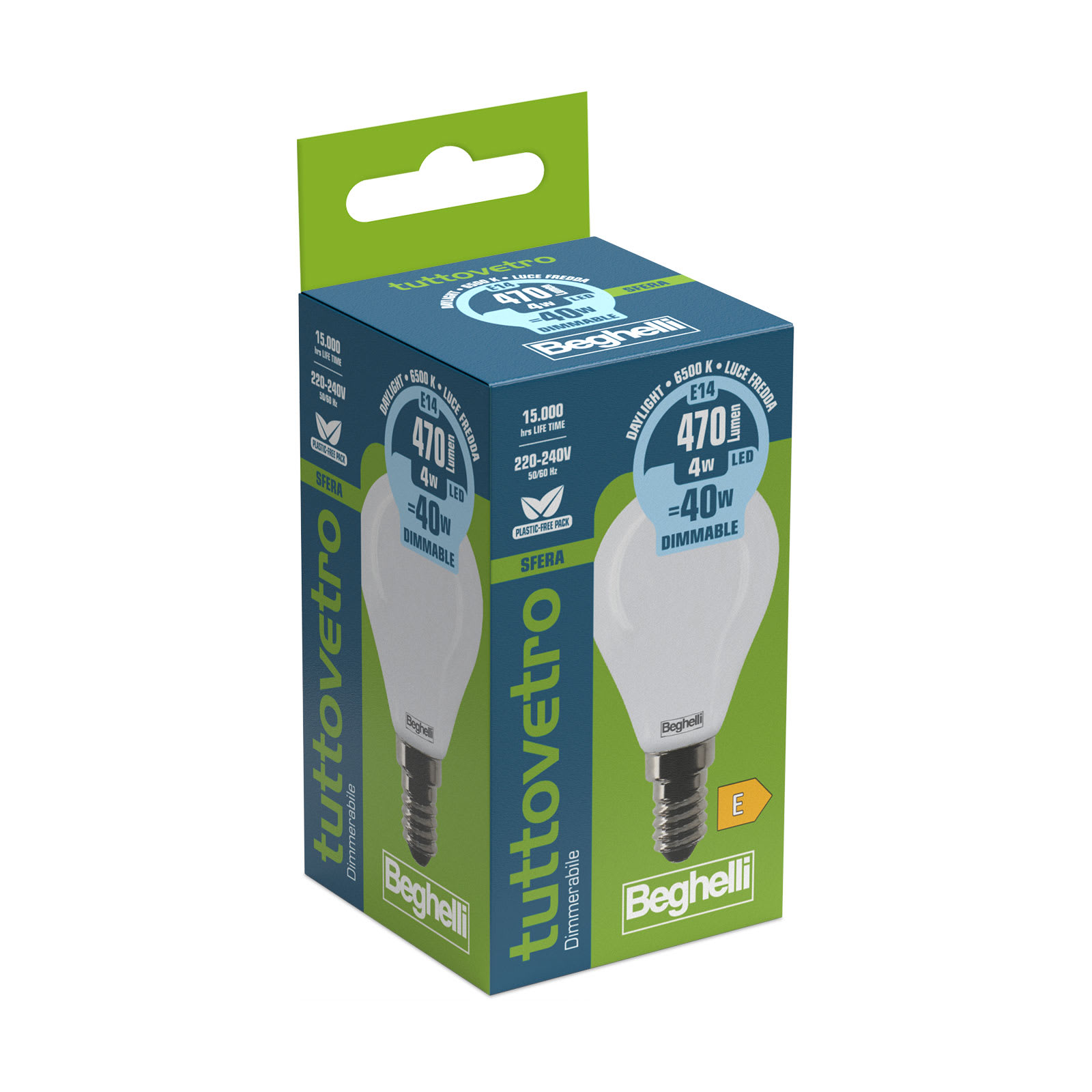 BEGHELLI - BEG58101 TVETRO LEDOP SFE DIM 4WE14 6K5