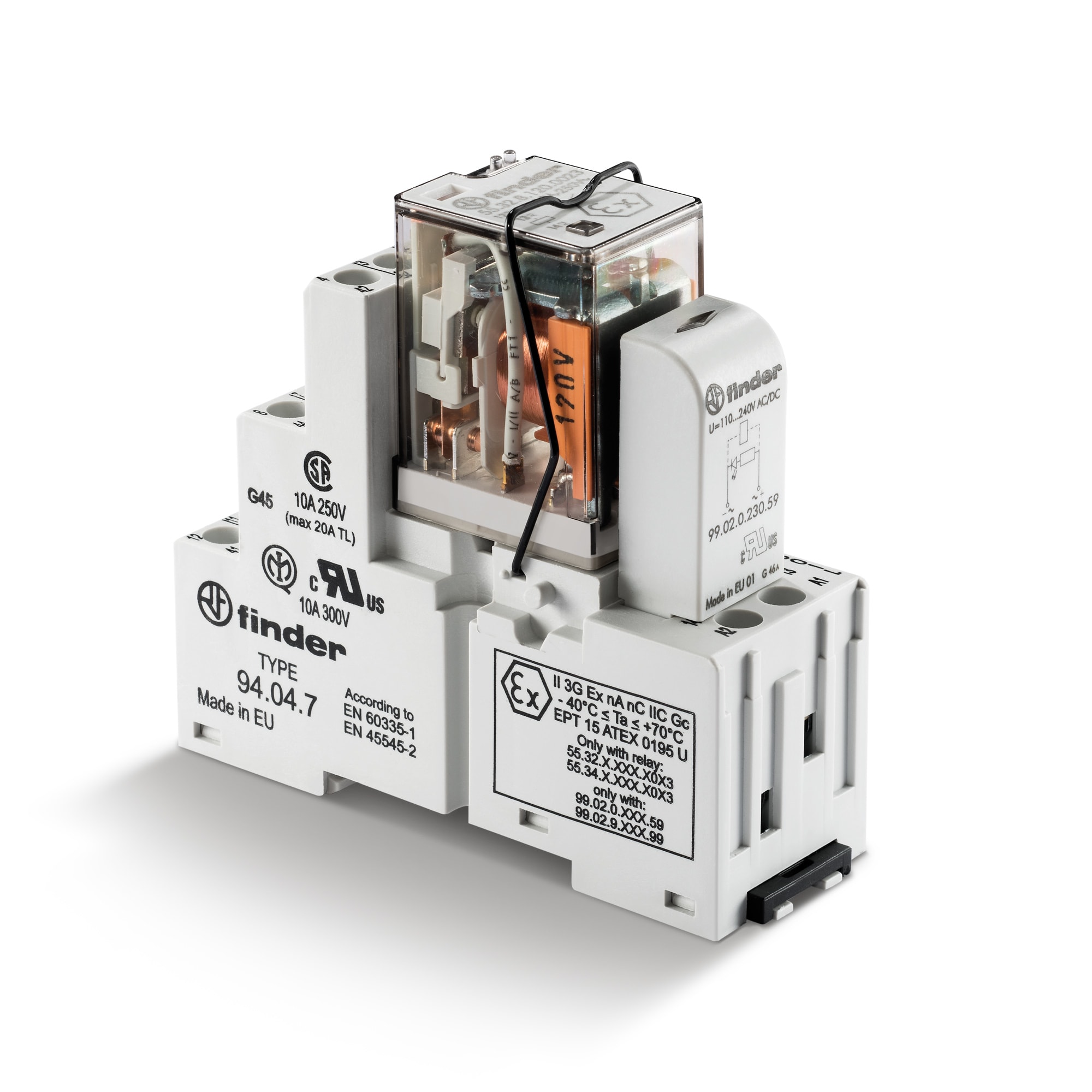 FINDER SPA FIN583482300049SMA INTERFACCIA MODULARE A RELE 4 CONTATTI