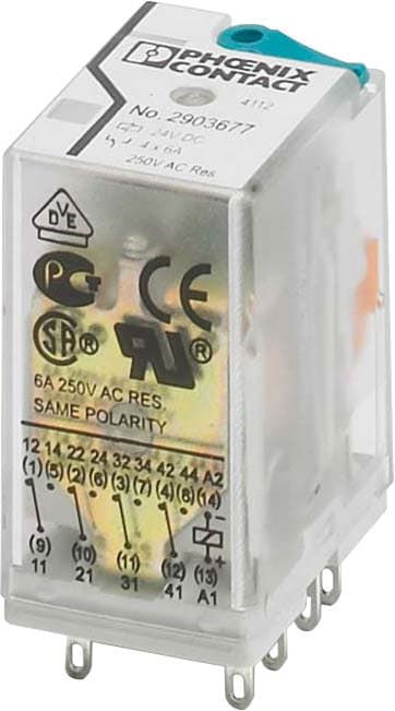 PHOENIX CONTACT PHC2903683 REL-IR4/L- 24AC/4X21AU RELE SINGOLO