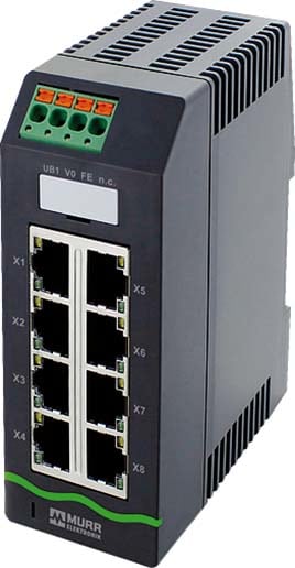 MURRELEKTRONIK SRL - MUE58812 XELITY 8TX SWITCH UNMANAGED PLASTICA