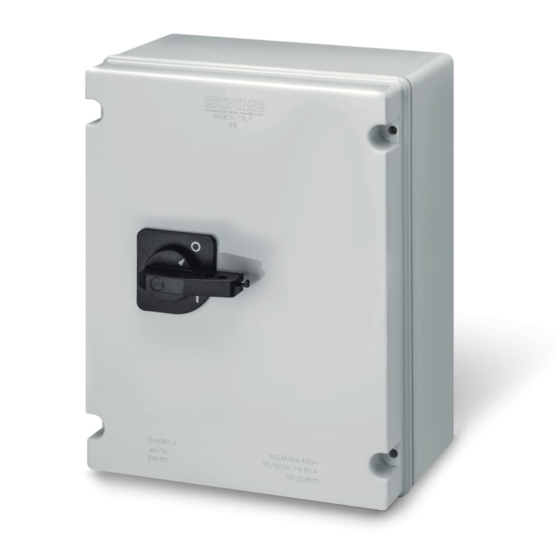 SCAME PARRE SPA - SCA590.EMB10005 INT. DI MANOVRA/SEZ. 100A 3P+N IP55