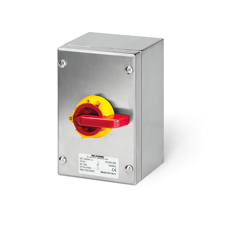 SCAME PARRE SPA - SCA590.SEM2002 ISOLATORS IN ACCIAIO 20A 2 POLI EMERG.