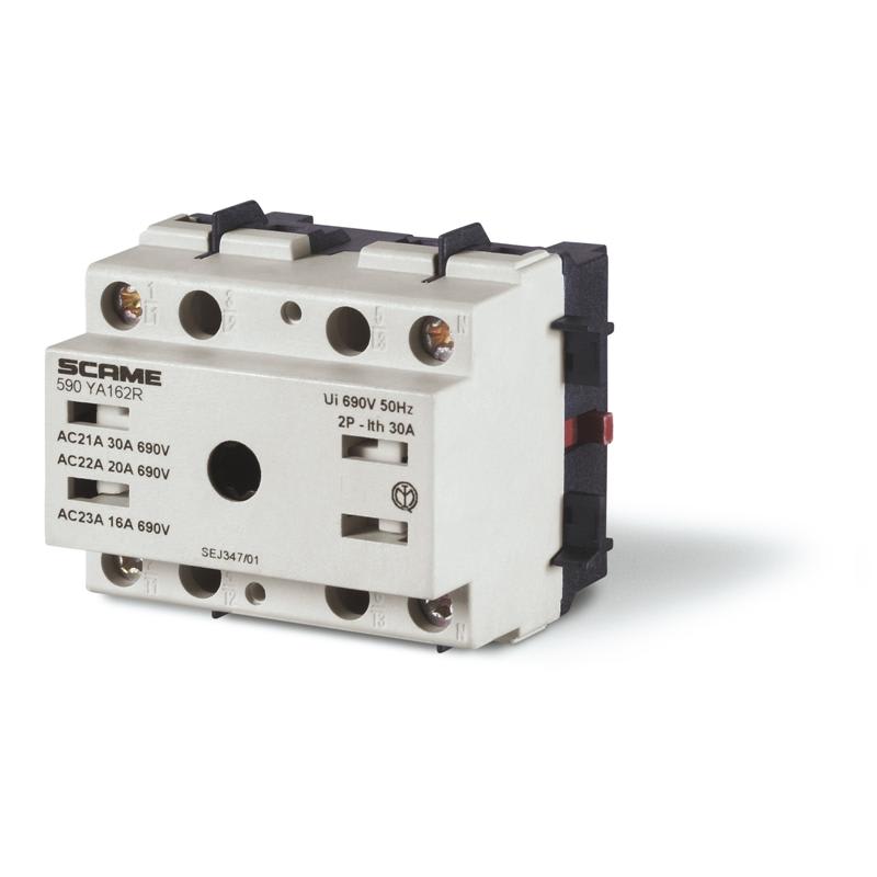 SCAME PARRE SPA - SCA590.YA324R FRUTTO INTERRUTTORE 32A 4P RETROQ. (SX)