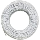 LE PROLUNGHE SAS - PRG5924 TRECCIA SETA 2x0.50 BIANCO MT. 100