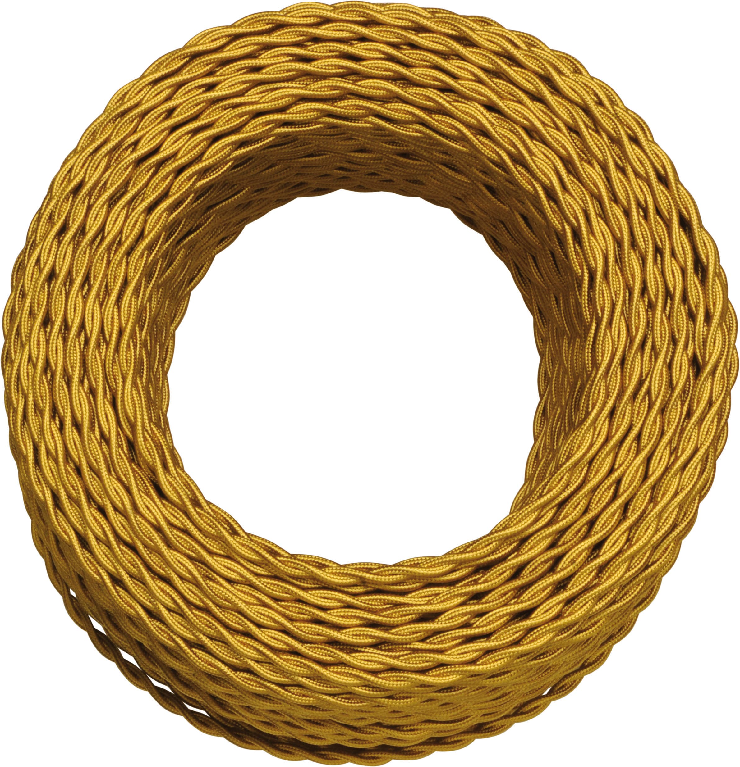 LE PROLUNGHE SAS - PRG5925/OR TRECCIA SETA 2x0.75 ORO MT. 100