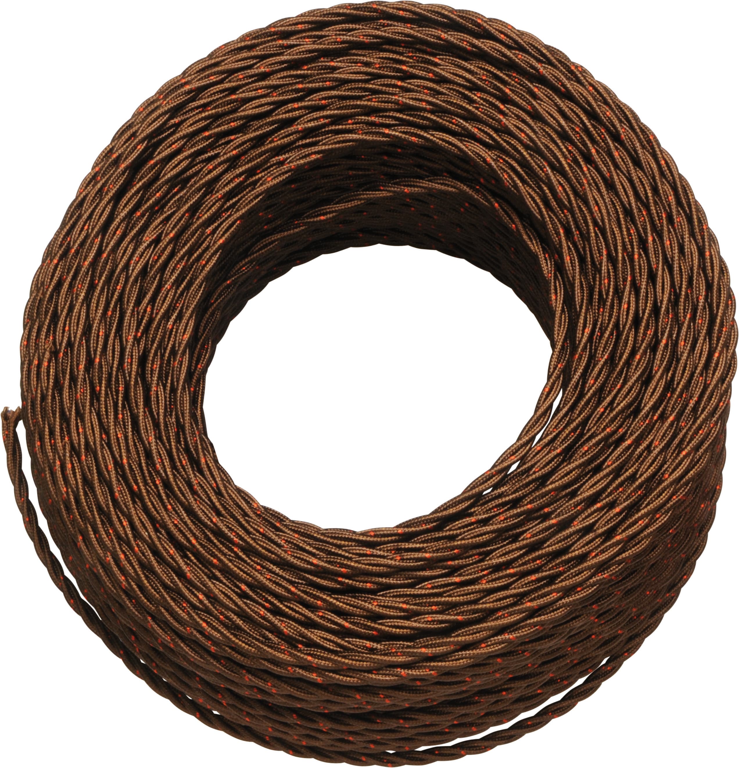 LE PROLUNGHE SAS PRG5927/MR TRECCIA SETA 3G0.50 MARRONE MT. 100