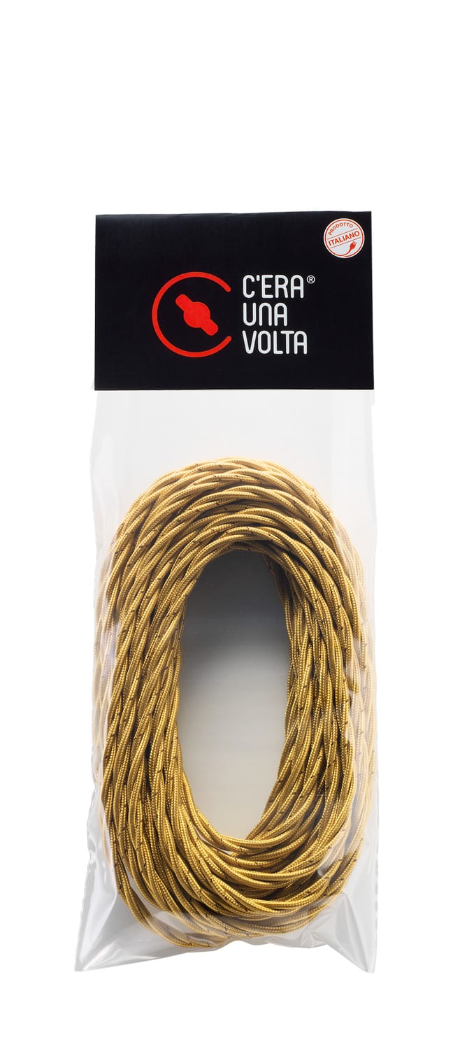 LE PROLUNGHE SAS PRG5928/10-OR TRECCIA SETA 3G0.75 ORO MT. 10
