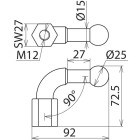 DEHN ITALIA SPA DEH757200 KFP 25 W90 M12