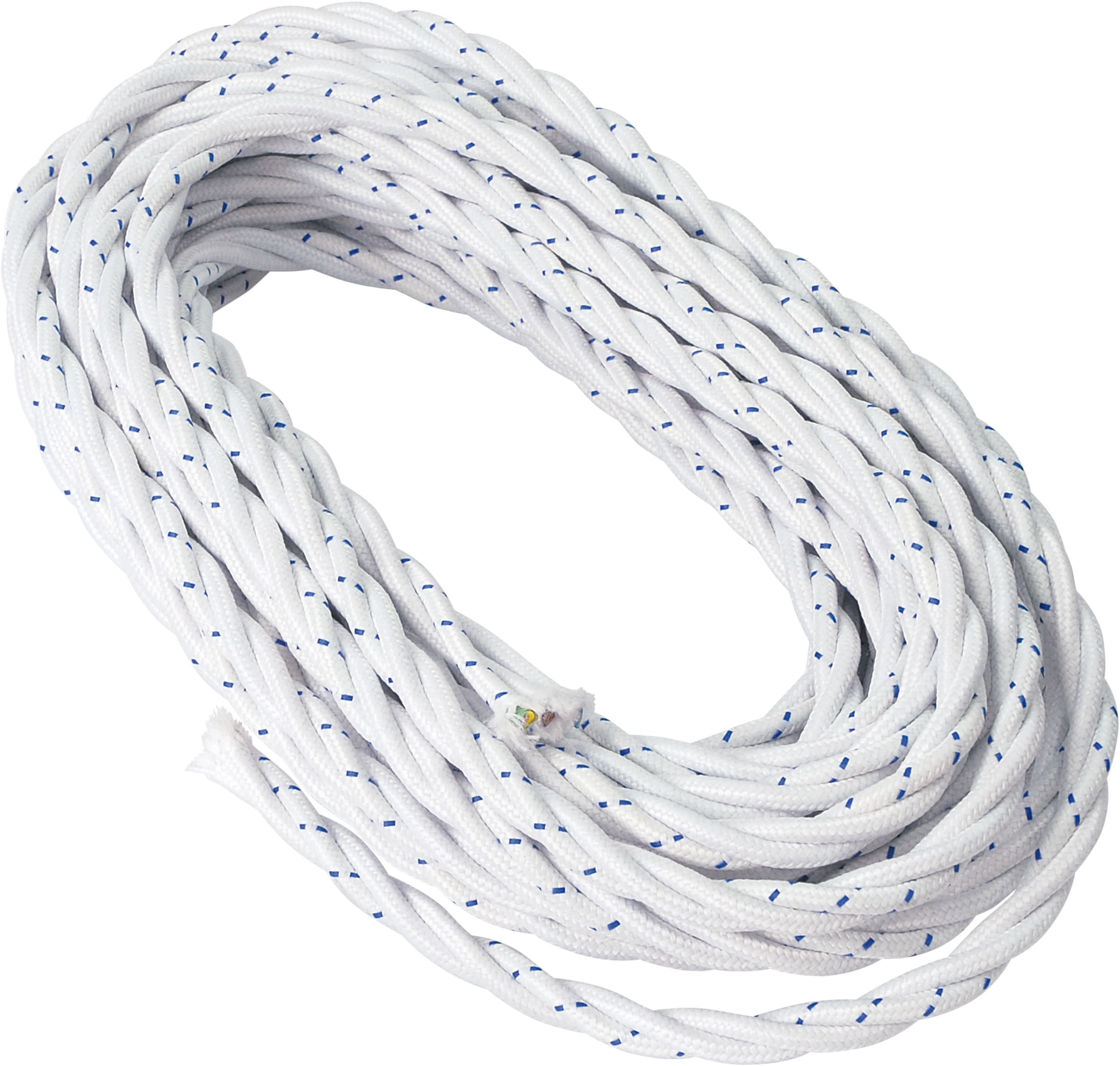 LE PROLUNGHE SAS PRG5932/25 TRECCIA COTONE 3G1 MT. 25 BIANCO