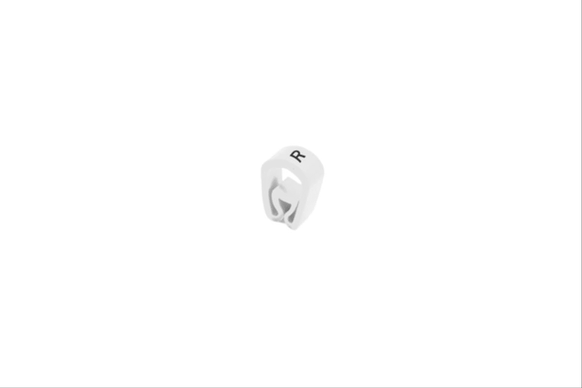 CEMBRE SPA CEM59549-R ANELLO SIGLAT.RMS-01 =1,3-3 BIANCO SIGL