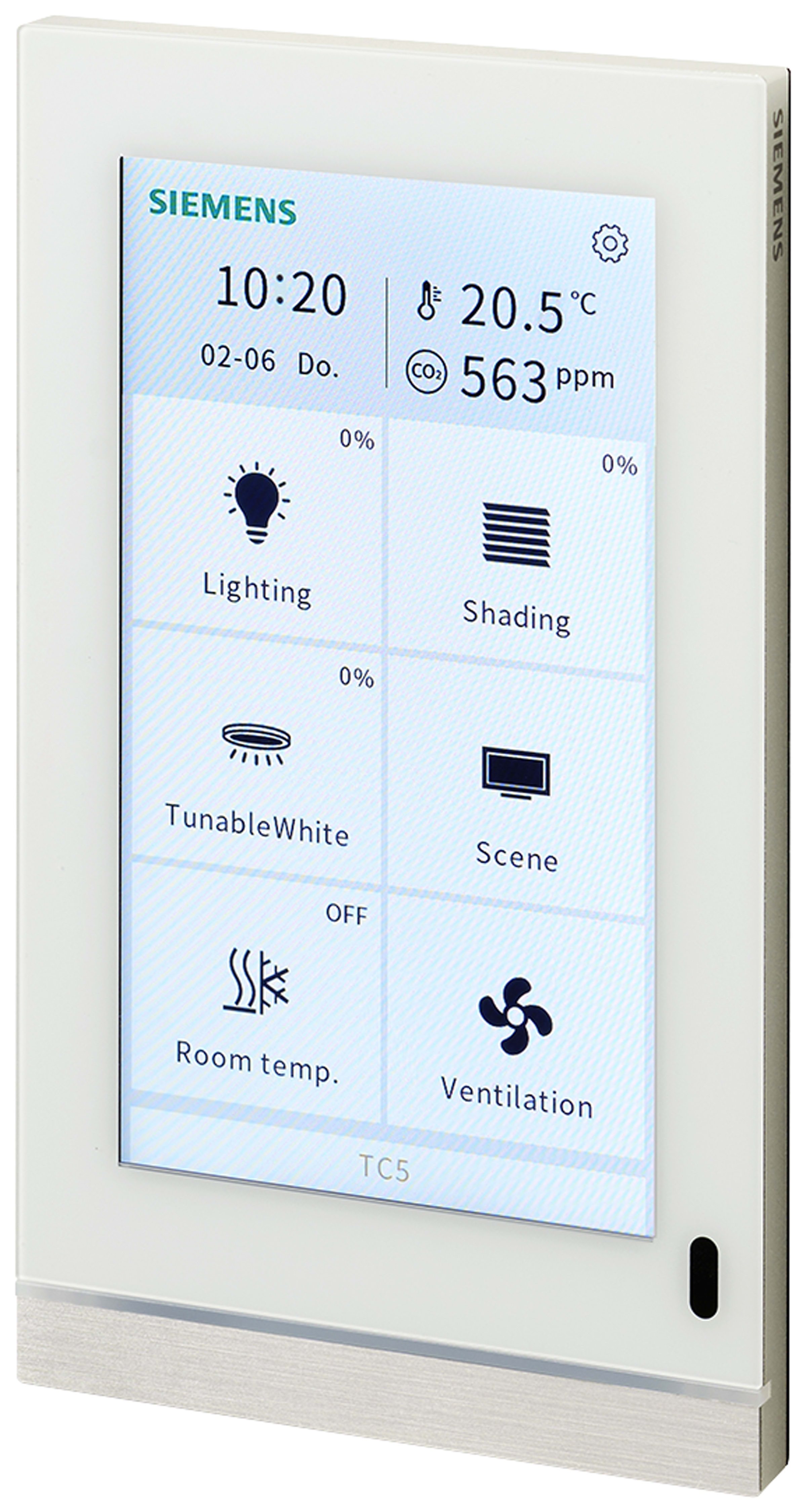 SIEMENS - BUILDING T BCT5WG1205-2AB12 DISPLAY TOUCH TC5 V2 UP205/12 BIANCO