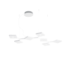 LINEA LIGHT-STILNOVO - SNV8526 QUAD BI SOSP.LIN.54W B.CO RAG.PH