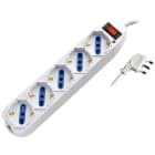 ELCART DISTRIBUTION ERT280184800 PRESA MUL.5 POSTI C/PROT.SOVRACCA