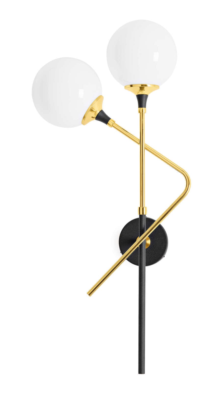 LINEA LIGHT-STILNOVO SNV9558 GALASSIA P.TE 2L SX OTTONE DORATO