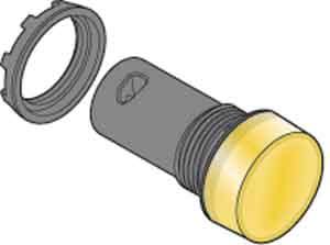 ABB SPA - ABBCL2502Y CL2-502Y Lamp. LED GIALLO, 24Vca/cc