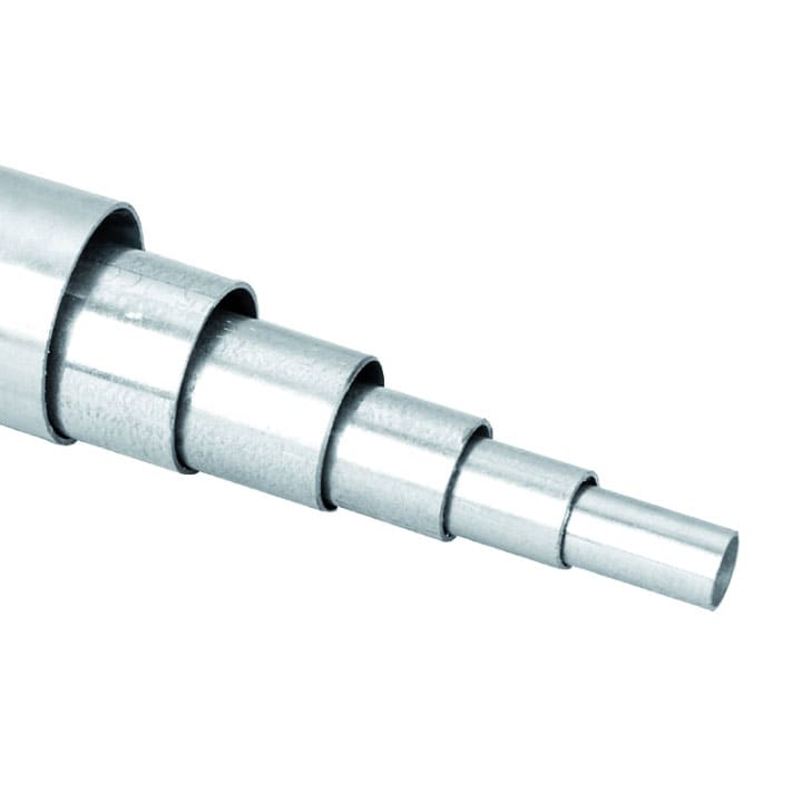 COSMEC - CSM6008-63L3 Tubo rigido in acciaio zincato non filettabile, misure 63 x 1,5 x 3000 mm