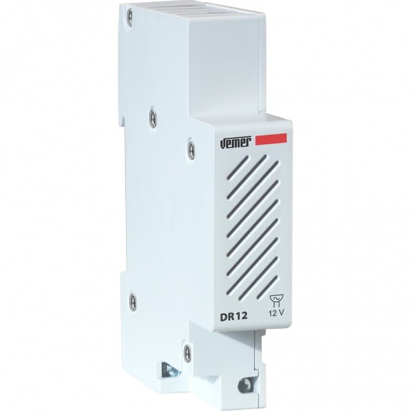 VEMER SPA - VEMVE733200 DR 12 SUONERIA 1DIN 12 VAC