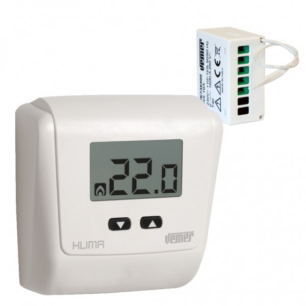 VEMER SPA - VEMVE769900 SET KLIMA LCD RF + RX.16A