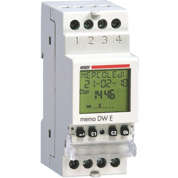 VEMER SPA VEMVE463600 MEMO DW E OROLOGIO SETT. 1CH 24V