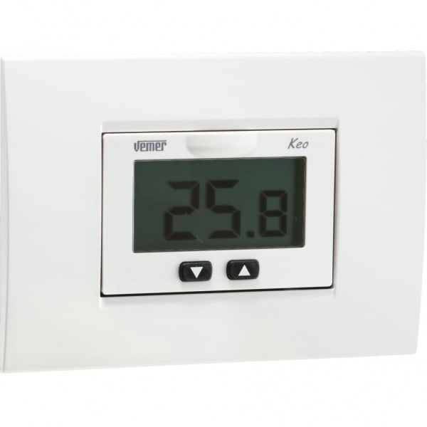VEMER SPA VEMVE771500 KEO-E LCD TERMOST.INC. BATTERIA BIANCO