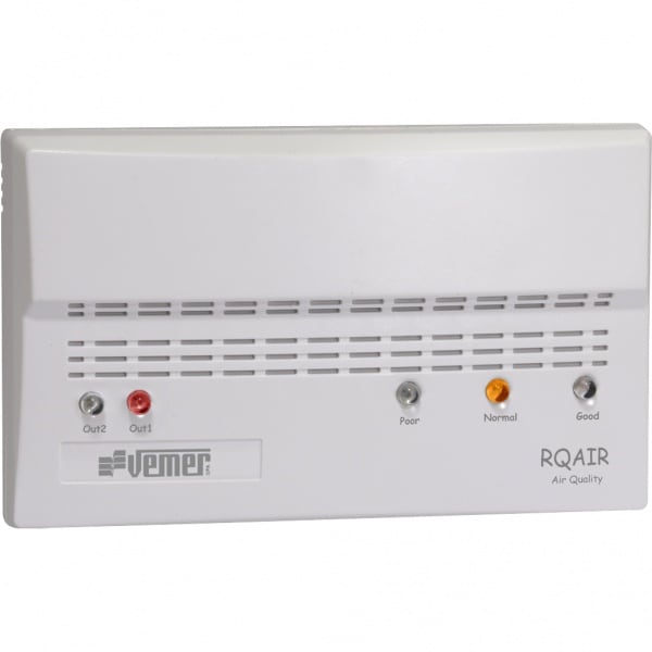VEMER SPA - VEMVE788000 RQAIR RIVELATORE DI CO2 DA PARETE BIANCO