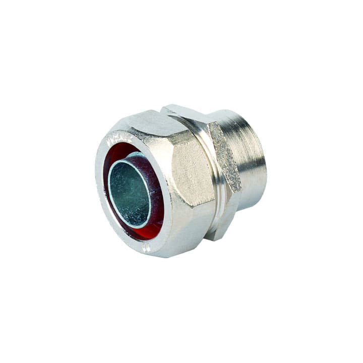 COSMEC - CSM6115-01 Raccordo metallico femmina fisso a tubo flessibile, filetto GAS 1", AD27