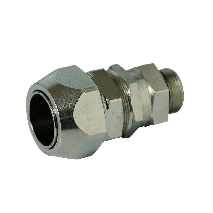 COSMEC - CSMT06014-1216G Raccordo metallico maschio girevole per tubo fless. e treccia metallica, filetto M16x1,5 mm, AD12