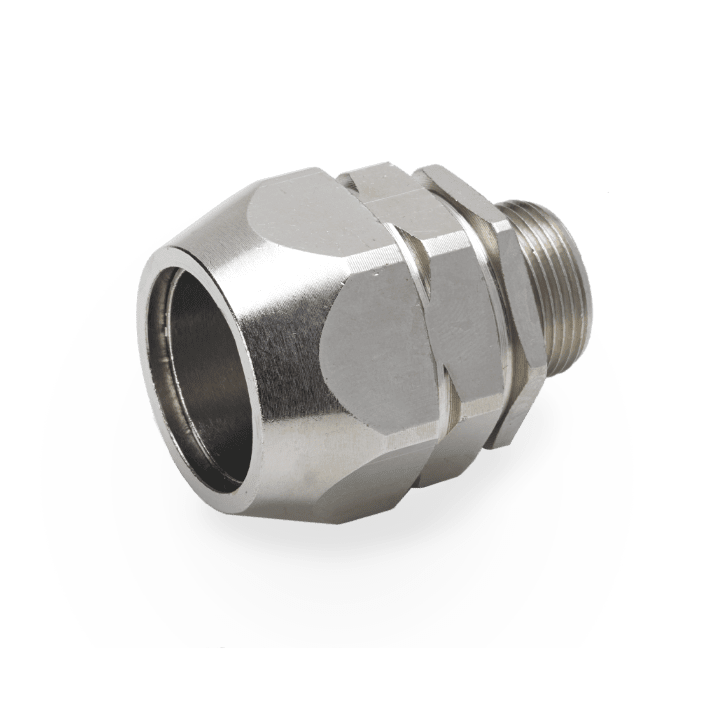 COSMEC - CSMT16014-40A Raccordo metallico maschio fisso per tubo fless. e treccia metallica, filetto M40x1,5 mm, AD40